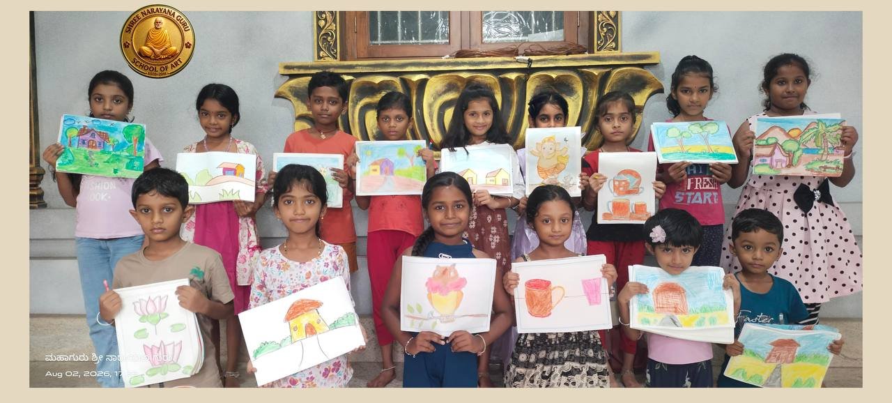 Junior Batch With Their Paintings